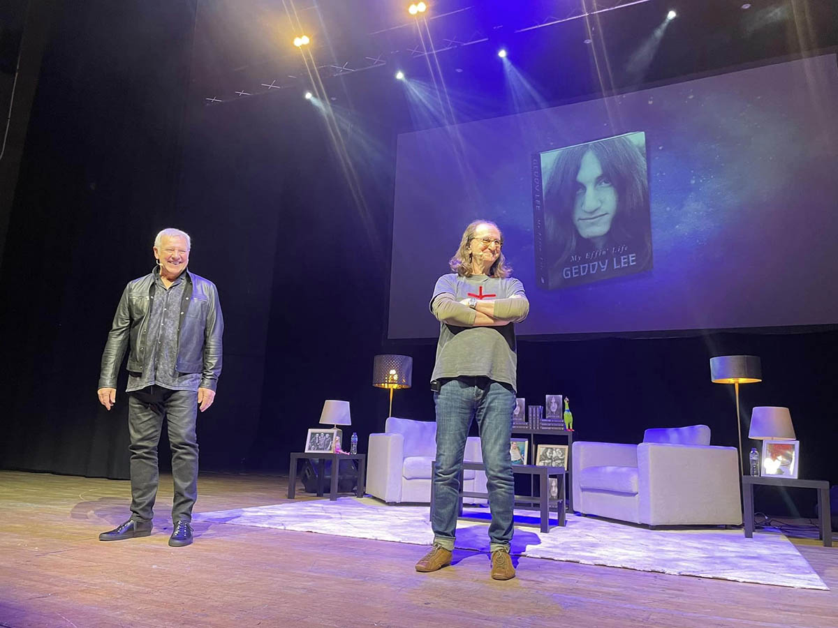 Geddy Lee 'My Effin' Life In Conversation' Tour Pictures - Guildhall - Portsmouth, United Kingdom 12/17/2023